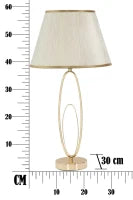 Lampada Da Tavolo Glam Flush Cm Ø 30X58
