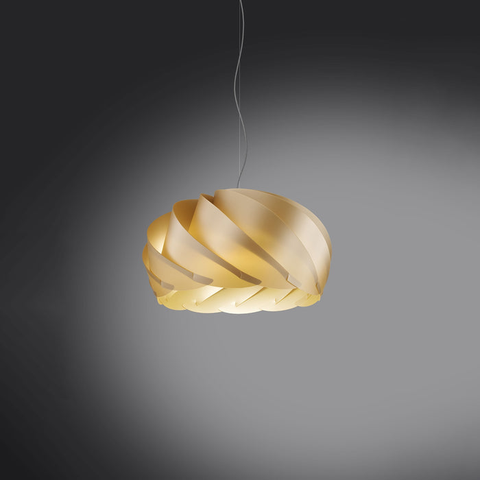 Sospensione Moderna Half Globe Polilux ® New Gold Metallo Cromo 1 Luce E27 D42Cm