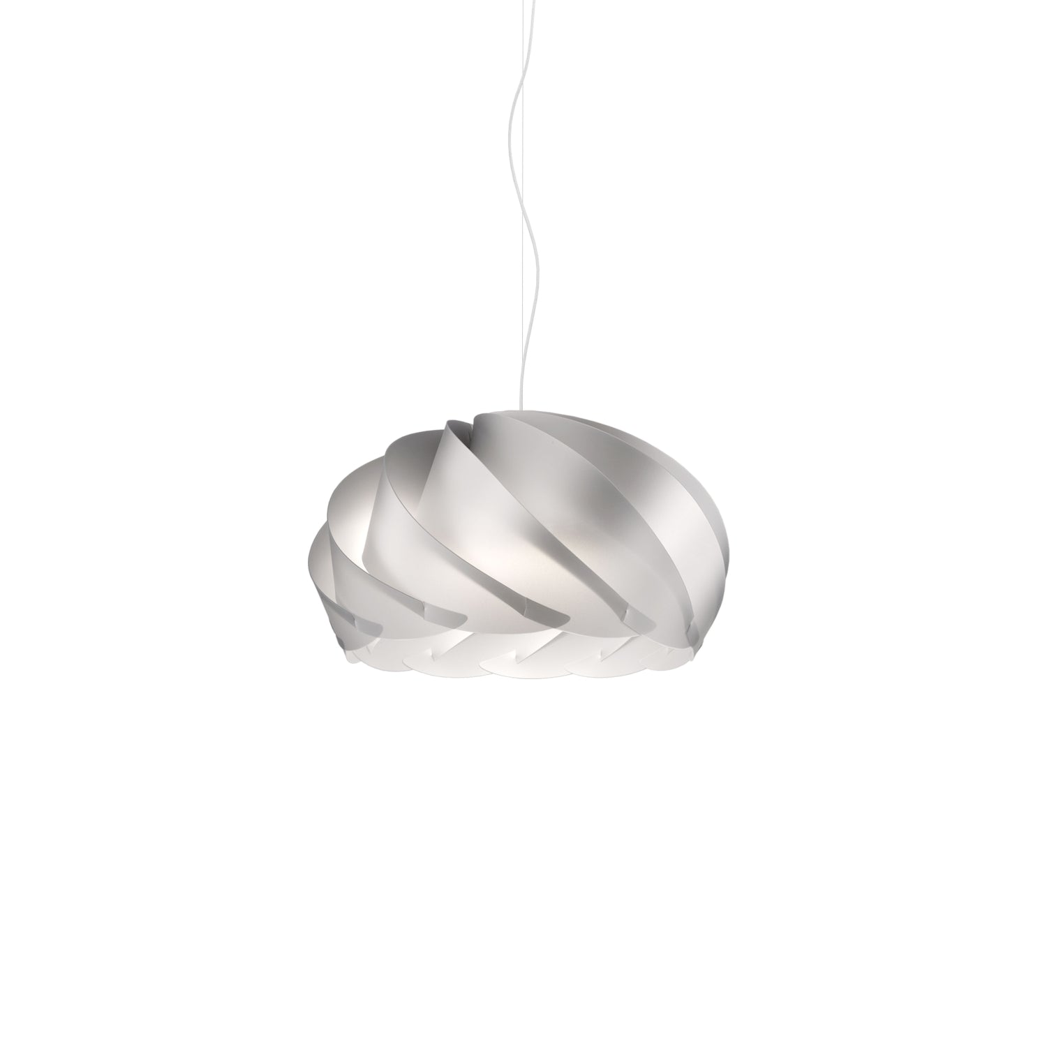 Sospensione Moderna Half Globe Polilux ® Argento Metallo Cromo 1 Luce E27 D42Cm