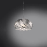 Sospensione Moderna Half Globe Polilux ® Argento Metallo Cromo 1 Luce E27 D42Cm