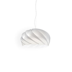 Sospensione Moderna Half Globe Polilux ® Bianco E Metallo Cromo 1 Luce E27 D42Cm