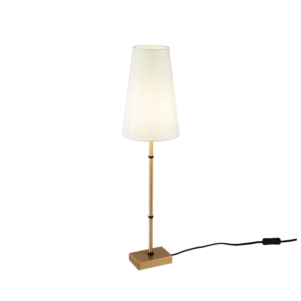 Lampada Da Scrivaniza Contemporanea Zaragoza Metallo Ottone 1 Luce Pvc