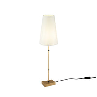 Lampada Da Scrivaniza Contemporanea Zaragoza Metallo Ottone 1 Luce Pvc