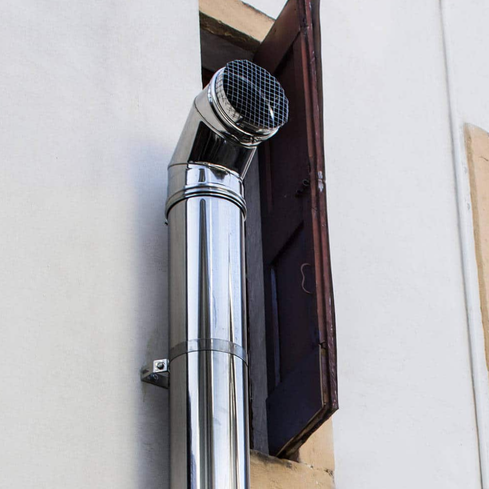 Tubo acciaio inox diametro 250 mm sp. 0,5 mm h. 1000 mm canna fumaria