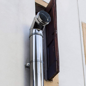 Tubo acciaio inox diametro 250 mm sp. 0,5 mm h. 1000 mm canna fumaria