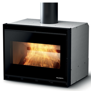 Caminetto a legna da inserimento convezione naturale focolare thermofix base in ghisa *** misure gtm70, confezione 1