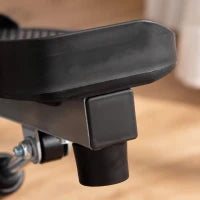 Stepper con Manubrio Regolabile, Monitor LCD ed Elastici, 55x53x118-128cm, Nero