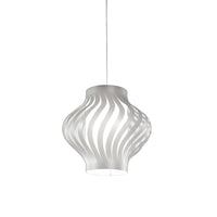 Sospensione Moderna Larga Helios Polilux ® Argento 1 Luce E27