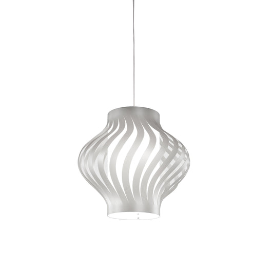 Sospensione Moderna Larga Helios Polilux ® Argento 1 Luce E27