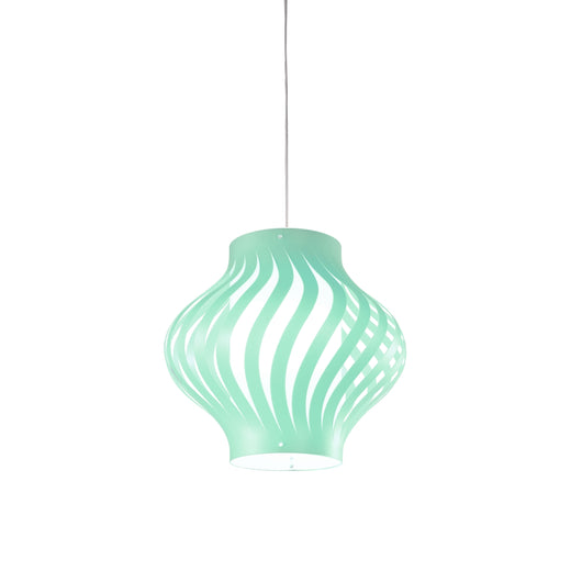 Sospensione Moderna Helios Larga Polilux ® Verde Pastello 1 Luce E27