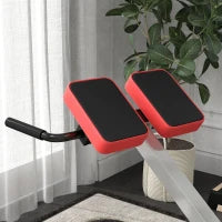 Sedia Romana ad Altezza Regolabile con Imbottitura Spessa, in Acciaio e PU, 126x70x67-84 cm, Nera