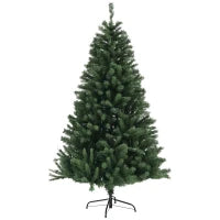 Albero di Natale Artificiale Ø110 x180 cm con 1000 Rami in Acciaio e Plastica Verde