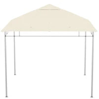 Copertura di Ricambio per Gazebo da Giardino in Poliestere ad Alta Densità 180 g/m², 3 x 3 m, Crema