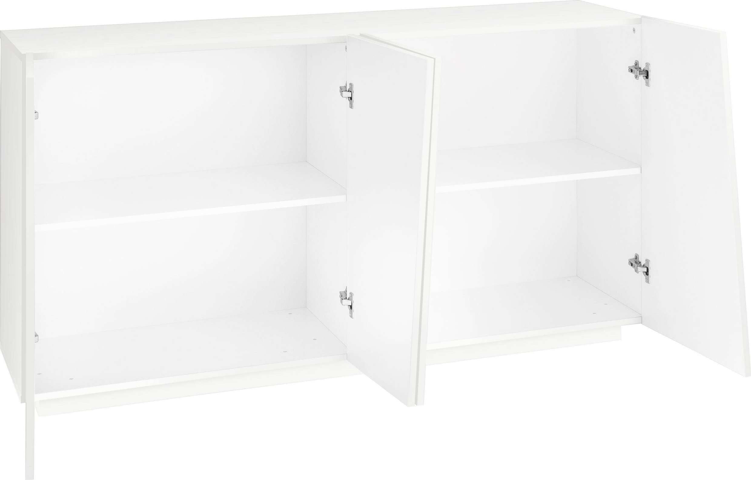 Mobile VEGA L 158.5 x H 86 x P 43 cm colore bianco lucido