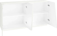 Mobile VEGA L 158.5 x H 86 x P 43 cm colore bianco lucido