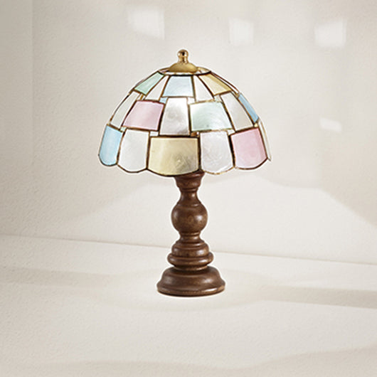 Paralume Madreperla Decorato Multicolor D. 23Cm