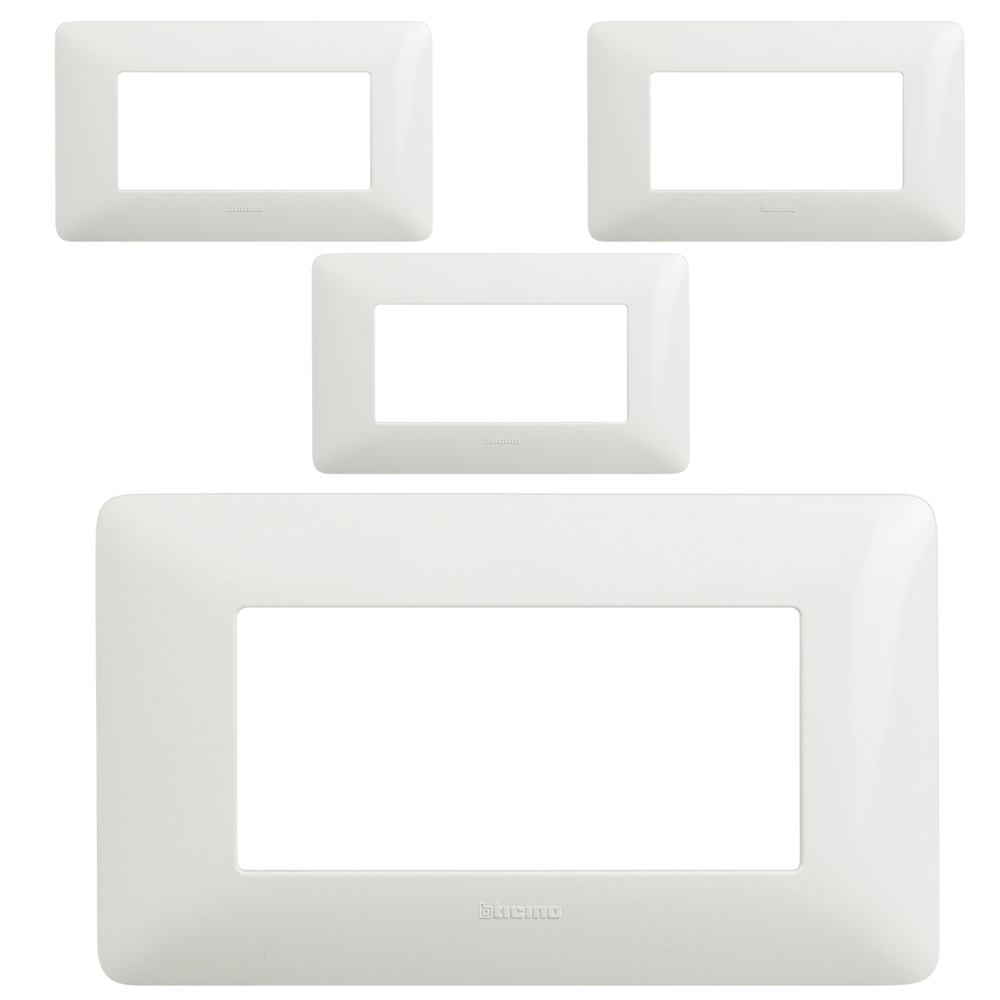 Bticino matix placca 4 posti tecnopolimero bianco am4804bbn pezzi 4