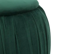 Pouf Contenitore Paris Verde cm Ø 41X41