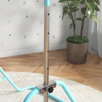 Outsunny Barra Fissa per Ginnastica per Bambini, Pieghevole, Altezza Regolabile da 88 a 128 cm, Verde