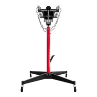 Hack - Sollevatore idraulico da Fossa max 500Kg H210 cm per Trasmissione Motore Auto con Ruote in Acciaio Rosso
