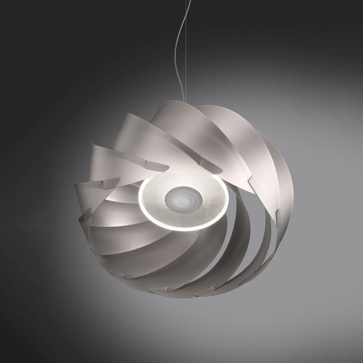 Sospensione Moderna Half Globe Polilux ® Argento Metallo Cromo 1 Luce E27