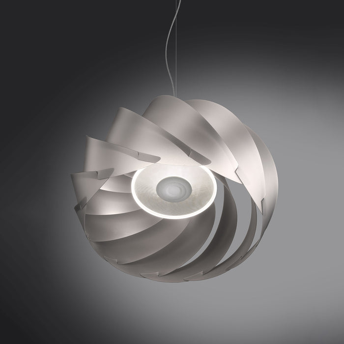 Sospensione Moderna Half Globe Polilux ® Argento Metallo Cromo 1 Luce E27