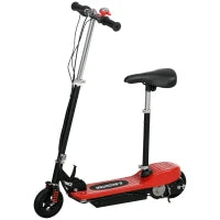 Monopattino Elettrico 120 W Pieghevole per Bambini 7-14 Anni, 15 Km/h Max, Rosso