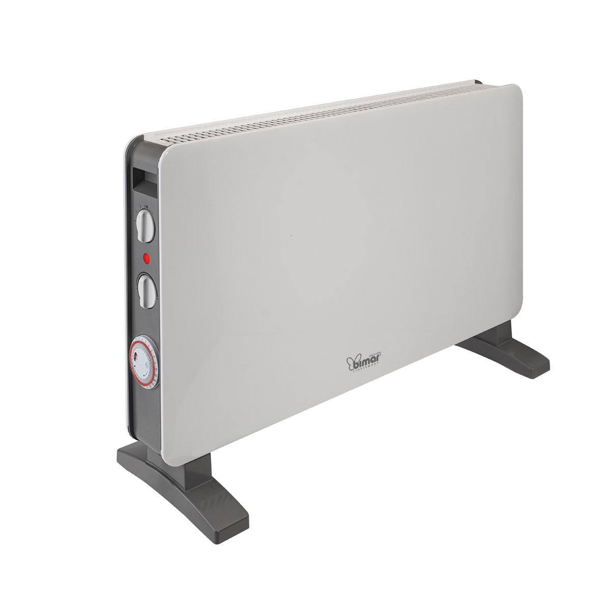 Bimar Termoconvettore a Convezione Naturale HC513, in Filo Metallico con Programmatore 24h, Stufa Elettrica con Ventilatore Turbo 2000W, 2 Potenze di Riscaldamento, Termostato Regolabile, Silenzioso