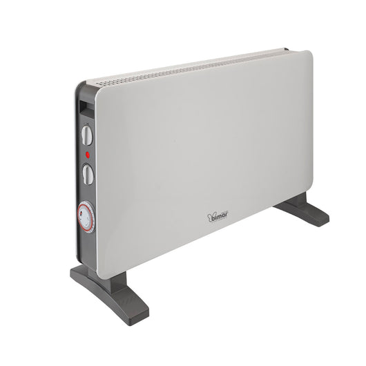 Bimar Termoconvettore a Convezione Naturale HC513, in Filo Metallico con Programmatore 24h, Stufa Elettrica con Ventilatore Turbo 2000W, 2 Potenze di Riscaldamento, Termostato Regolabile, Silenzioso