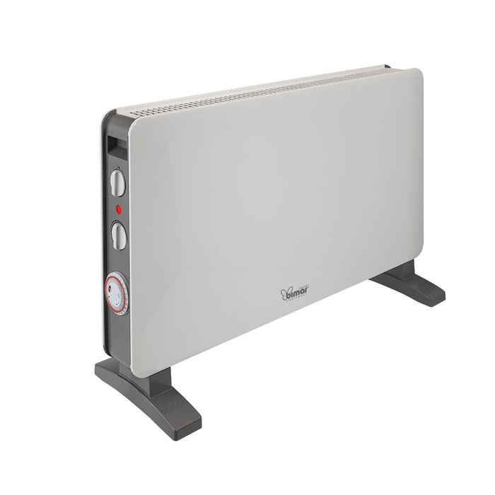 Bimar Termoconvettore a Convezione Naturale HC513, in Filo Metallico con Programmatore 24h, Stufa Elettrica con Ventilatore Turbo 2000W, 2 Potenze di Riscaldamento, Termostato Regolabile, Silenzioso