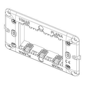 Vimar plana supporto scatola 3 moduli 14613