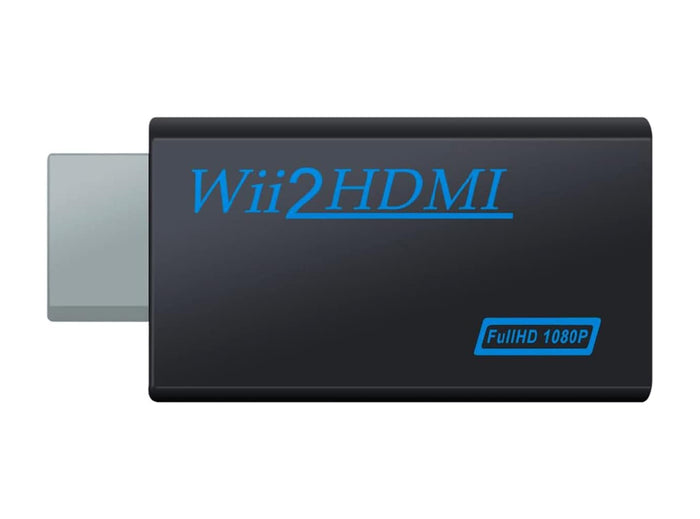 HDMI Adattatore Console Wii Convertitore Video Full HD 1080P/720P con Porta e Uscita Audio da 3,5 mm Adatto per Nintendo Wii Giochi Connettori Monitor TV e Proiettori