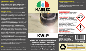 Cristallizzante per marmo KW-P   800GRx6Pz