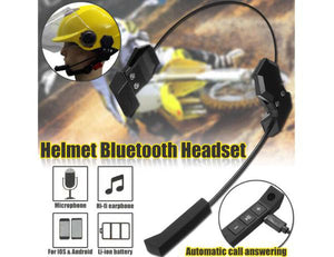 HEADSET KIT MICROFONO AURICOLARE BLUETOOTH WIRELESS ESTERNO CASCO MOTO BT9