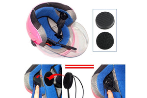 HEADSET MICROFONO AURICOLARE BLUETOOTH IMPERMEABILE PER CASCO MOTO MP3