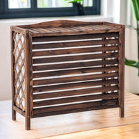 Copertura Copri Unità Esterna Condizionatore In Legno Wood 80x47x77 Per condizionatori 9000/12000 btu