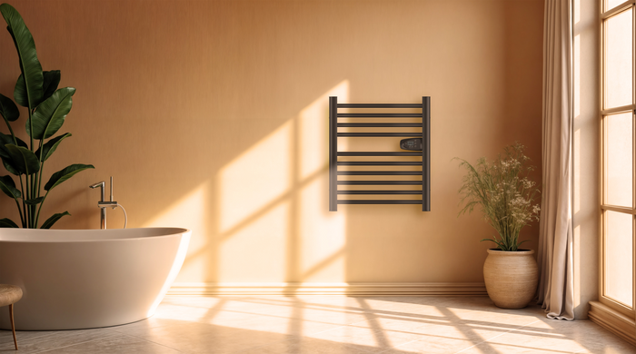 Scaldasalviette elettrico senza fluido 300W H.62xL54cm Bestherm HESTIA nero