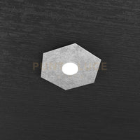 HEXAGON APPLIQUE-PLAFONIERA 1 LUCE FOGLIA ARGENTO 1142-1L-FA