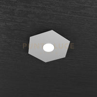 HEXAGON APPLIQUE-PLAFONIERA 1 LUCE GRIGIO 1142-1L-GR