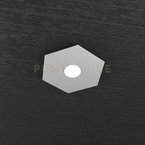 HEXAGON APPLIQUE-PLAFONIERA 1 LUCE GRIGIO 1142-1L-GR