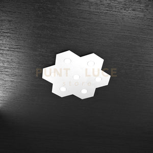 HEXAGON APPLIQUE-PLAFONIERA 7 LUCI BIANCO 1142-7L-BI