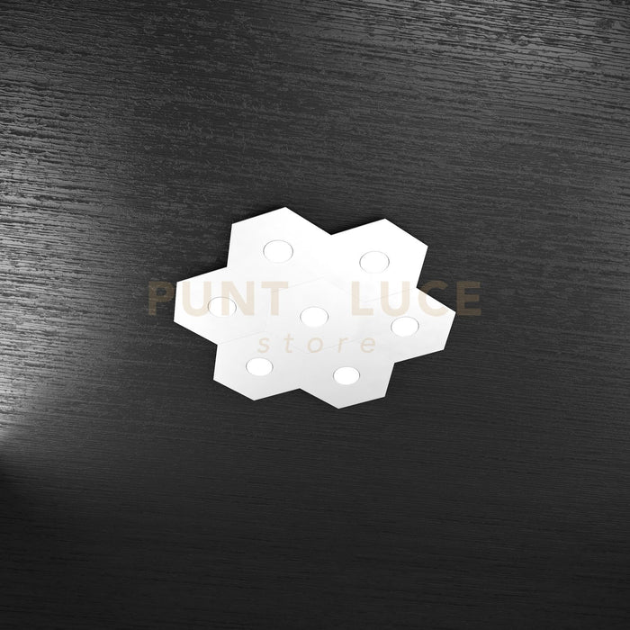 HEXAGON APPLIQUE-PLAFONIERA 7 LUCI BIANCO 1142-7L-BI