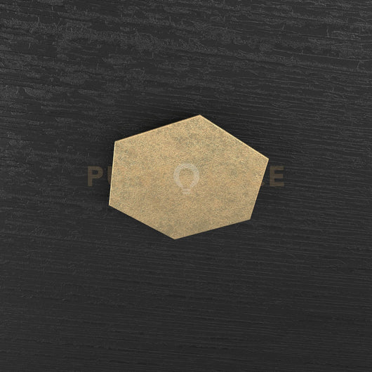 HEXAGON APPLIQUE-PLAFONIERA DECORATIVO FOGLIA ORO 1142-1D-FO