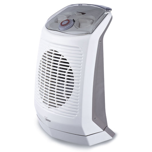 Bimar Termoventilatore Bagno HF201 Basso Consumo Timer 24h Aria Calda Silenzioso Tripla Sicurezza