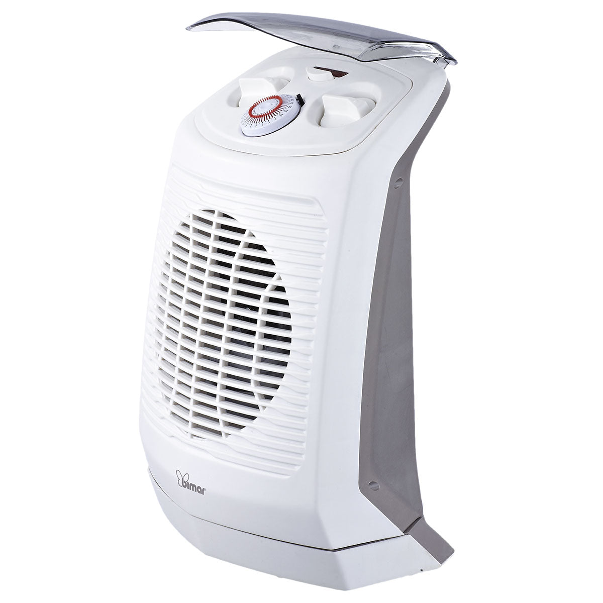Bimar Termoventilatore Bagno HF201 Basso Consumo Timer 24h Aria Calda Silenzioso Tripla Sicurezza