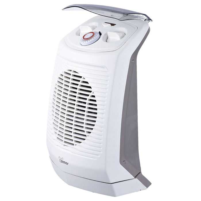 Bimar Termoventilatore Bagno HF201 Basso Consumo Timer 24h Aria Calda Silenzioso Tripla Sicurezza