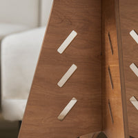 Tavolino Basso Da Salotto Tavolino Laterale Tavolino Da Soggiorno Marrone Φ46.5x54.5cm HFBT01-BR