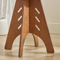 Tavolino Basso Da Salotto Tavolino Laterale Tavolino Da Soggiorno Marrone Φ30.5x54.5cm HFBT01-K-BR