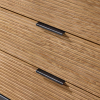 Credenza decorativa Consolle laterale stretta Nero 114x40x83cm HFSB02-SCH