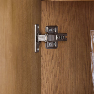 Credenza decorativa Consolle laterale stretta Nero 92x40x119cm HFSB04-SCH